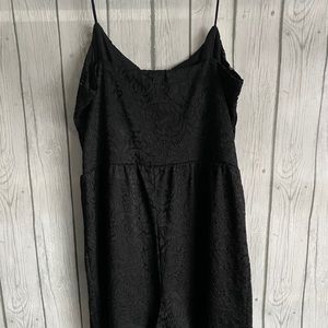 Black lace romper